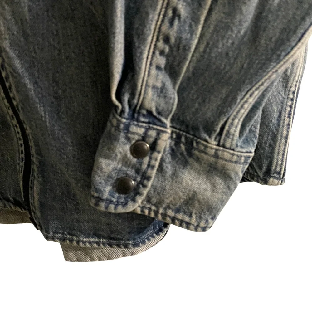 Levi's Fresh Leaves Justin Timberlake Denim Zip Up Hoodie Jacket Men's Size M - Picture 3 of 5
